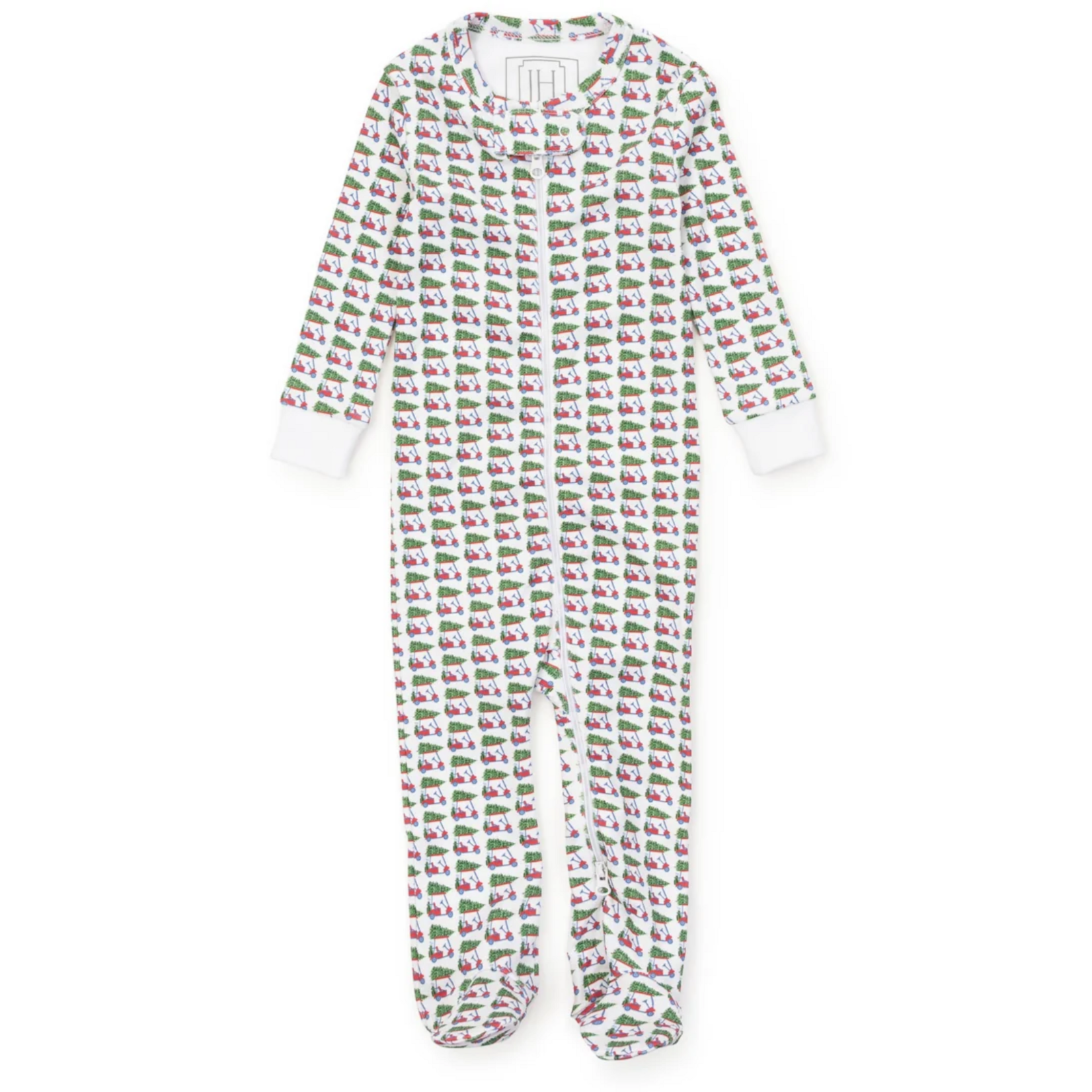 Lila + hayes Parker Zipper Pajama - Christmas at the Club