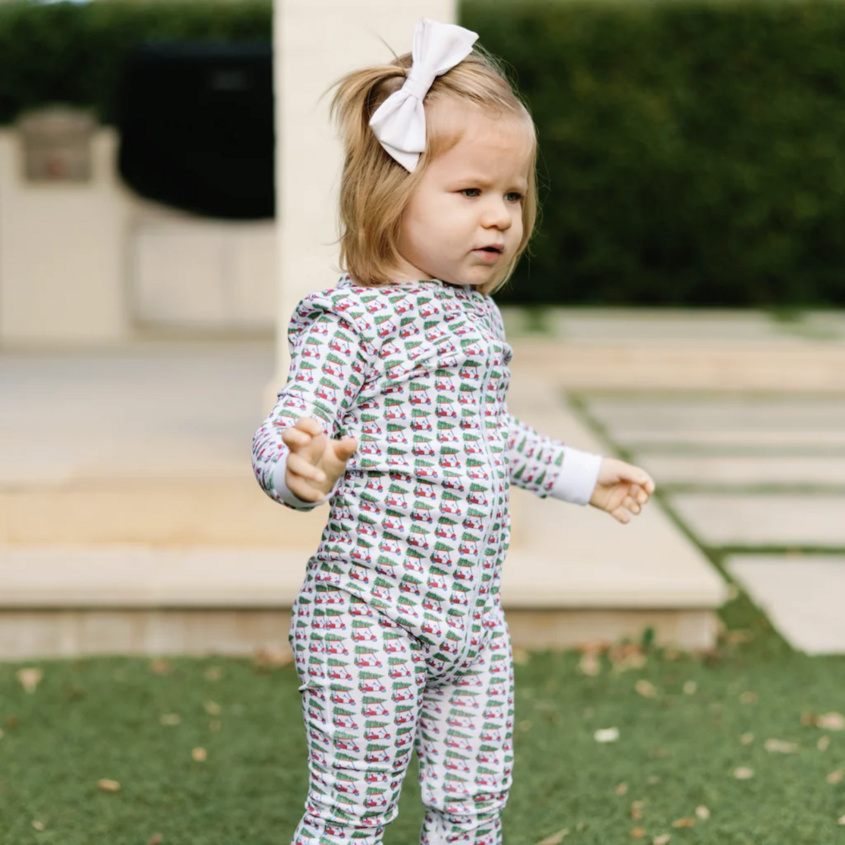 Lila + hayes Parker Zipper Pajama - Christmas at the Club
