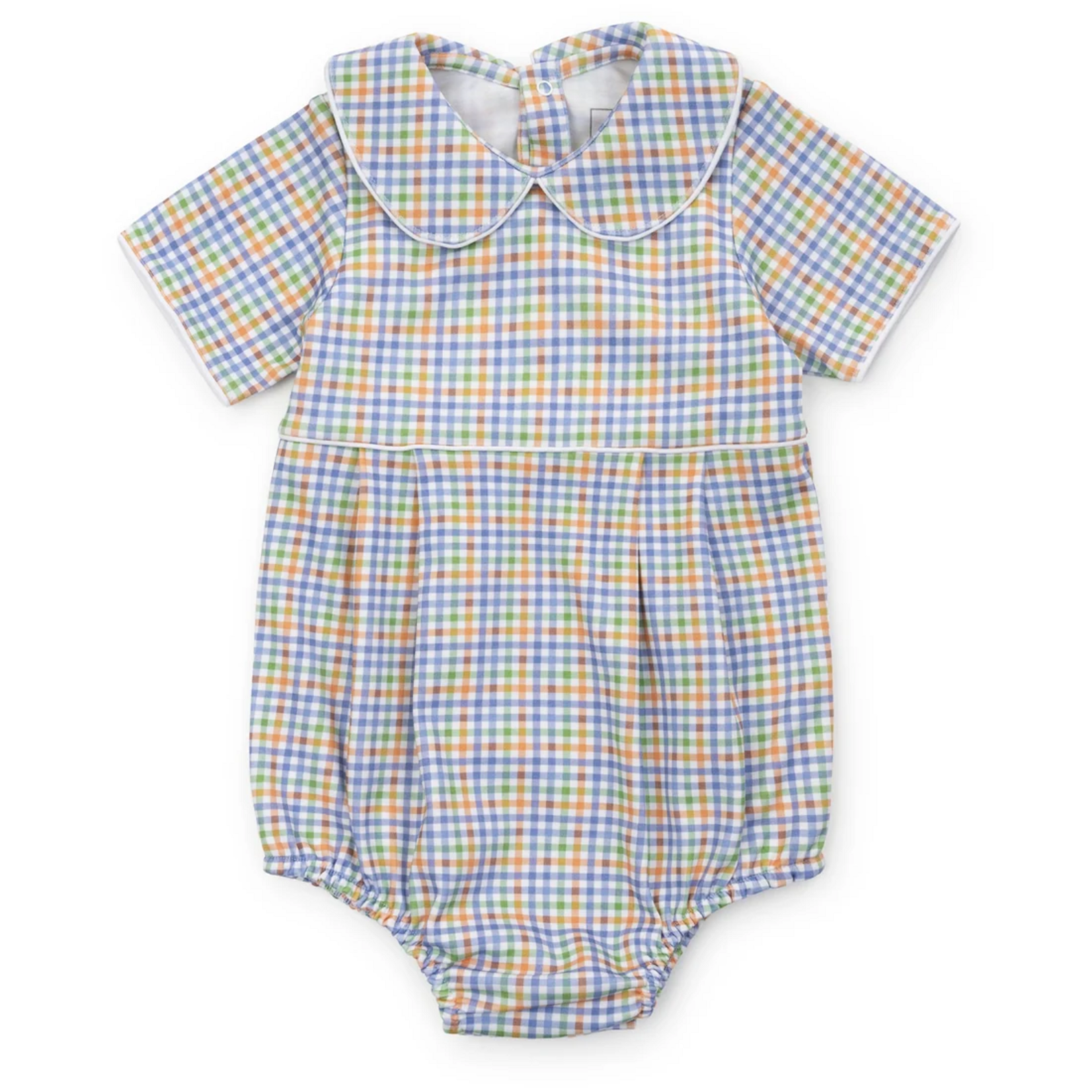 Lila + hayes Palmer Boys Bubble - Harvest Gingham
