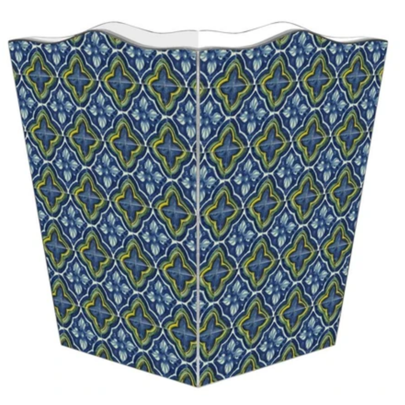 Marye- Kelley Acapulco Scalloped Wastebasket