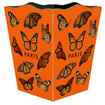 Marye- Kelley Paris Monarchs Scalloped Wastebasket