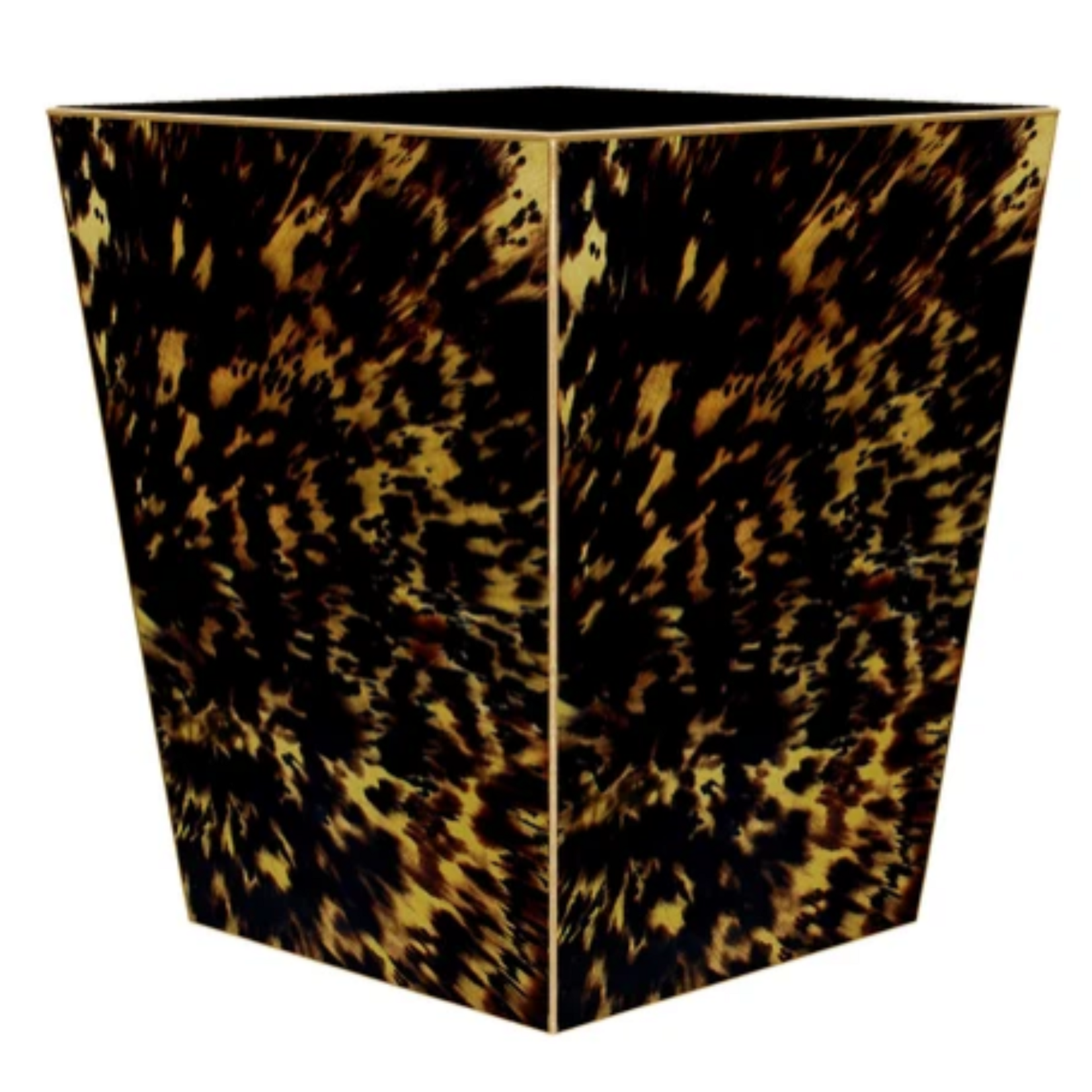 Marye- Kelley Tortoise Shell Wastebasket