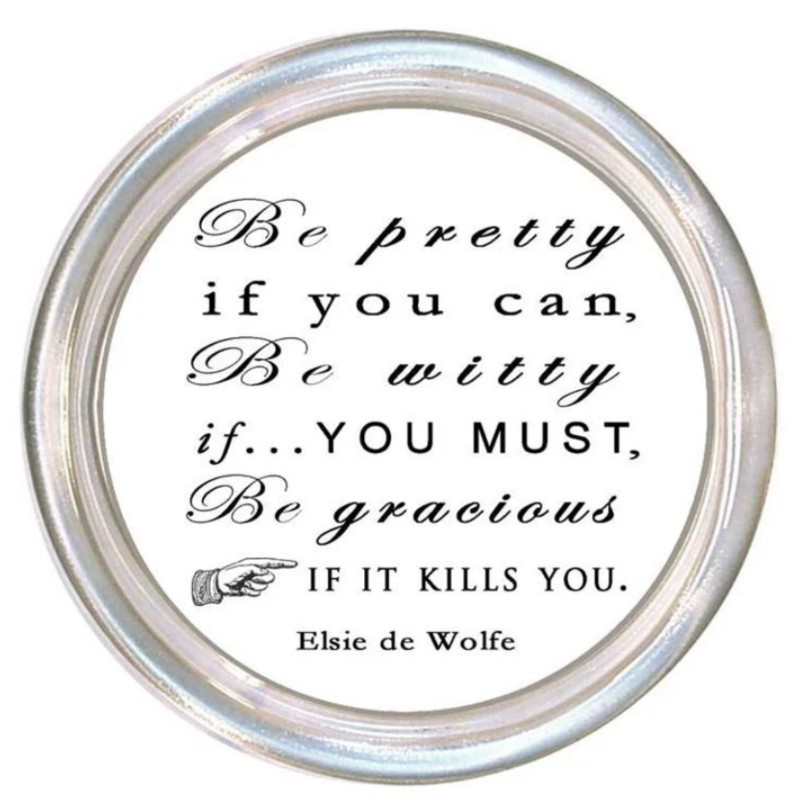 Marye- Kelley Oversized Coaster - Text (additional styles available)