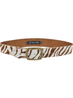 Natural Zebra Belt Wide