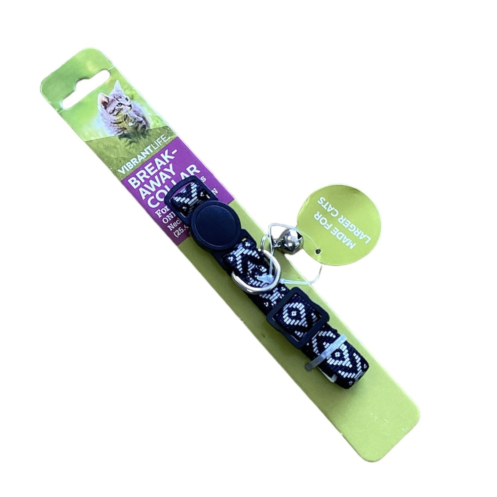 Discount Central Vibrant Life Reflective Geo Pattern Cat Collar, One Size Fits Most