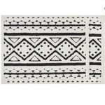 Discount Central Better homes and garden 2pc off white and black bath rug set