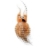 Discount Central Vibrant Life Fuzzy Owl Catnip Cat Toy, Brown