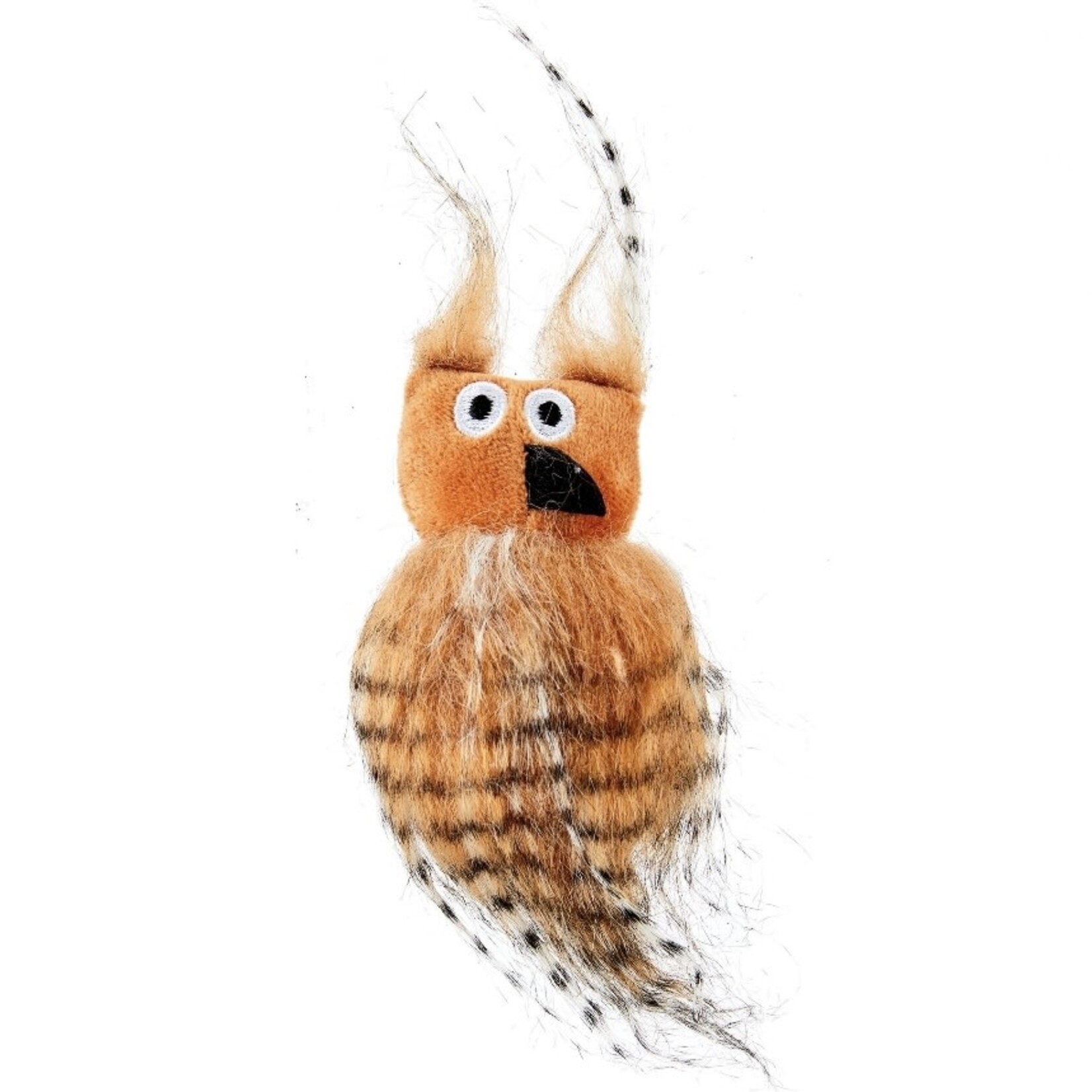 Discount Central Vibrant Life Fuzzy Owl Catnip Cat Toy, Brown