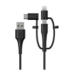 Discount Central 3 ft usb to multi attachment charging cable