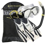 Discount Central U.S. Divers SR2151000 Playa Snorkeling Set, Small/Medium Sand/Black