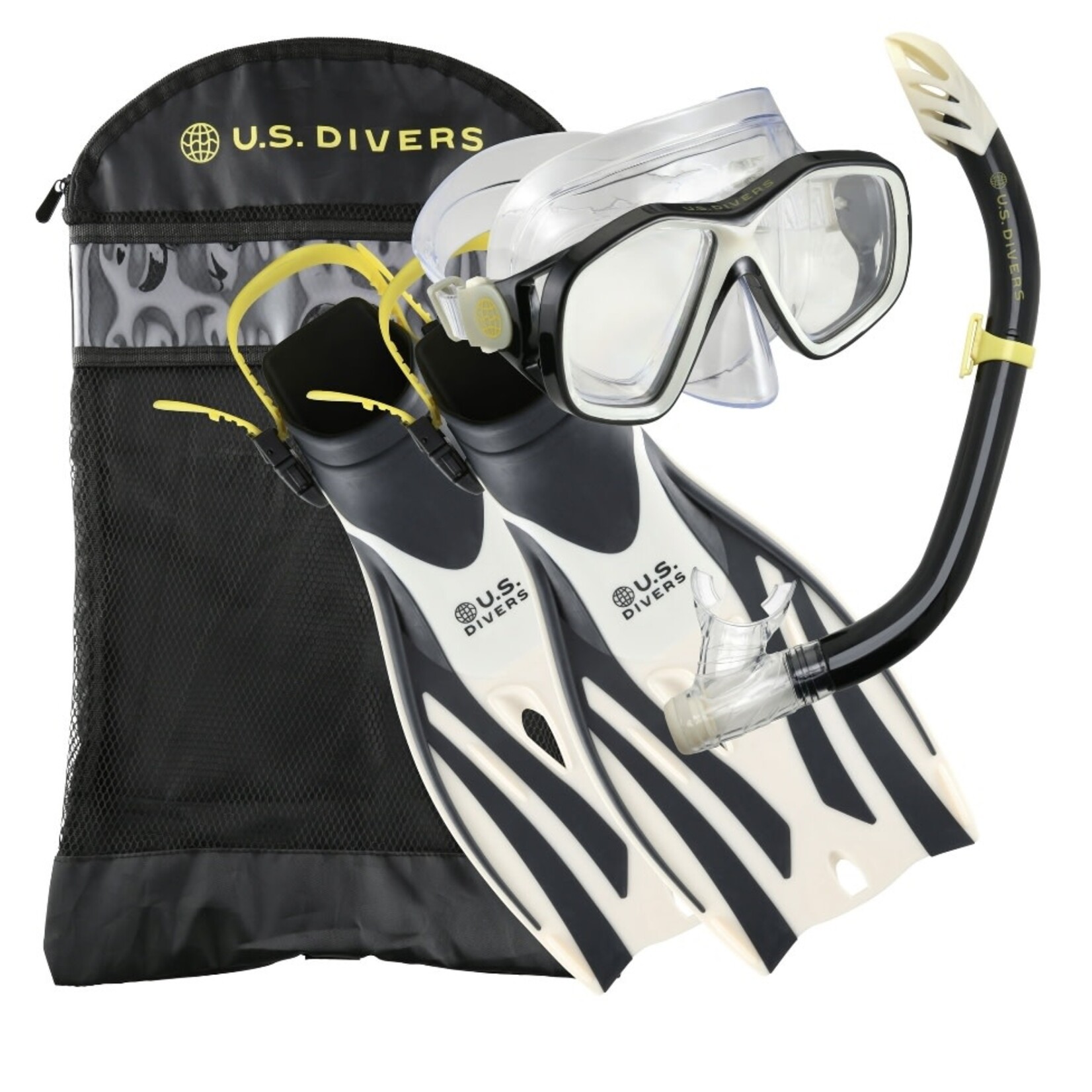 Discount Central U.S. Divers SR2151000 Playa Snorkeling Set, Small/Medium Sand/Black