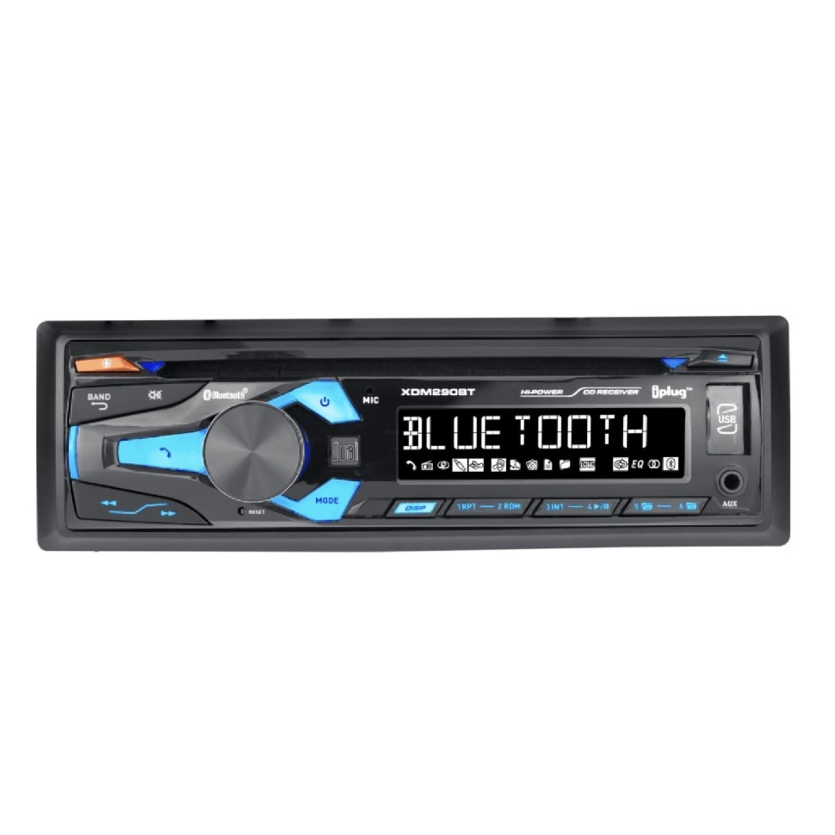 Discount Central Dual Electronics XDM290BT Single DIN Car Stereo, Bluetooth, CD Player, USB, MP3, WMA, Siri/Google As
