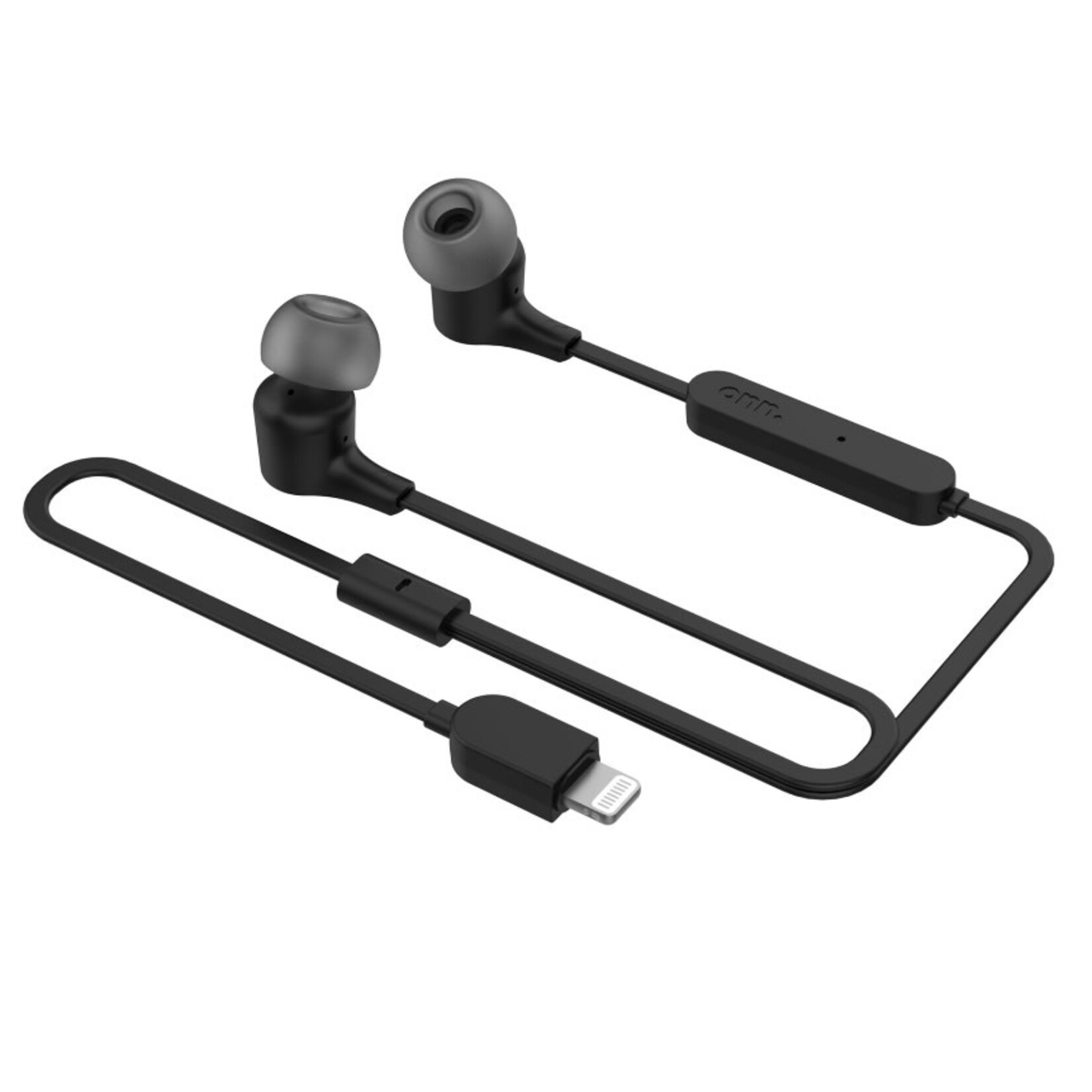 Discount Central onn. In-ear Earphones with Microphone and Lightning Connector, Black