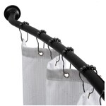 Discount Central Bath bliss curved shower rod 42”-72” adjustable black
