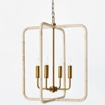 Discount Central Rattan Lantern Ceiling Pendant Brass