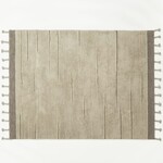 Discount Central 5'x7' Rush Valley Wool Tufted Border with Tassels Rug Beige