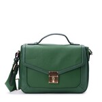 Discount Central Time and Tru Womens Kate Flap Front Crossbody Bag, Green