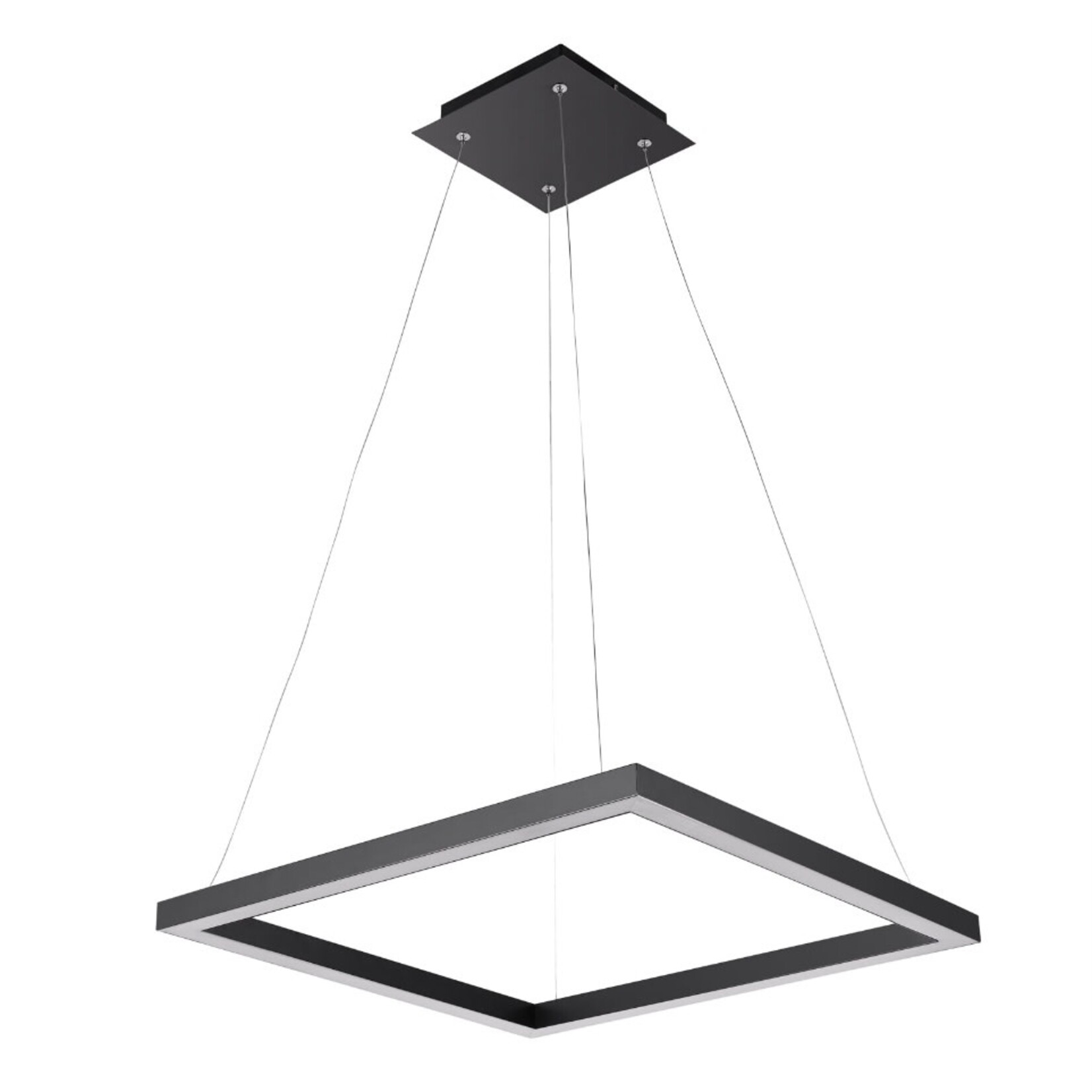 Discount Central Globe Electric Draper Matte Black LED Integrated Pendant, 65847