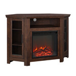 Discount Central Corner fire place TV stand