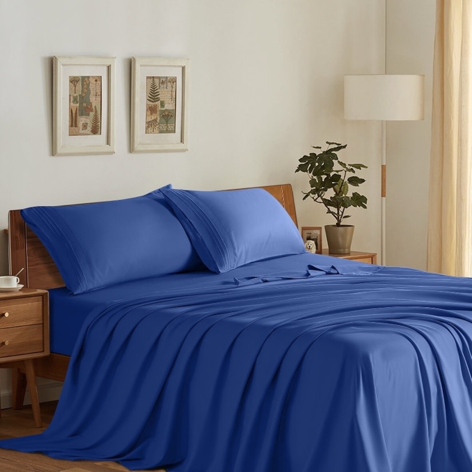 Discount Central 1800 TC Egypt Cotton&Bamboo, Soft Sheet Set, Deep Pocket, T/TXL