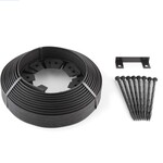 Discount Central Expert Gardener No-Dig Plastic Edging 30 ft., with Spikes, Black
