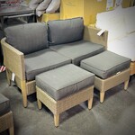 Discount Central Outdoor Patio Love seat And Ottoman