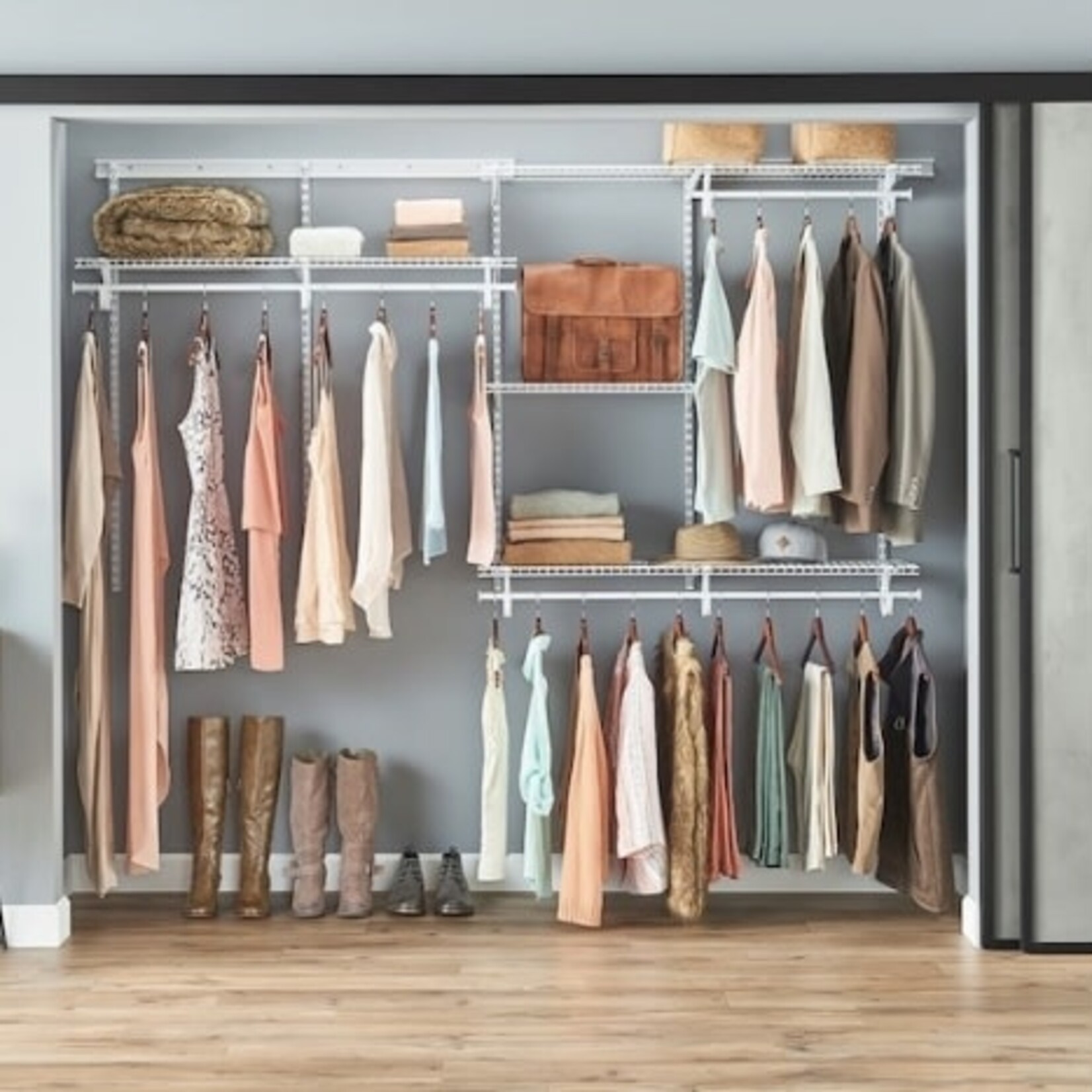 Discount Central 5-ft to 8-ft Wire Closet Organizer