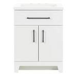 Discount Central 24-in white vanity WITH TOP