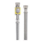 Discount Central 6ft 3/8” Compression Inlet Stainless Steel Dishwasher Hose