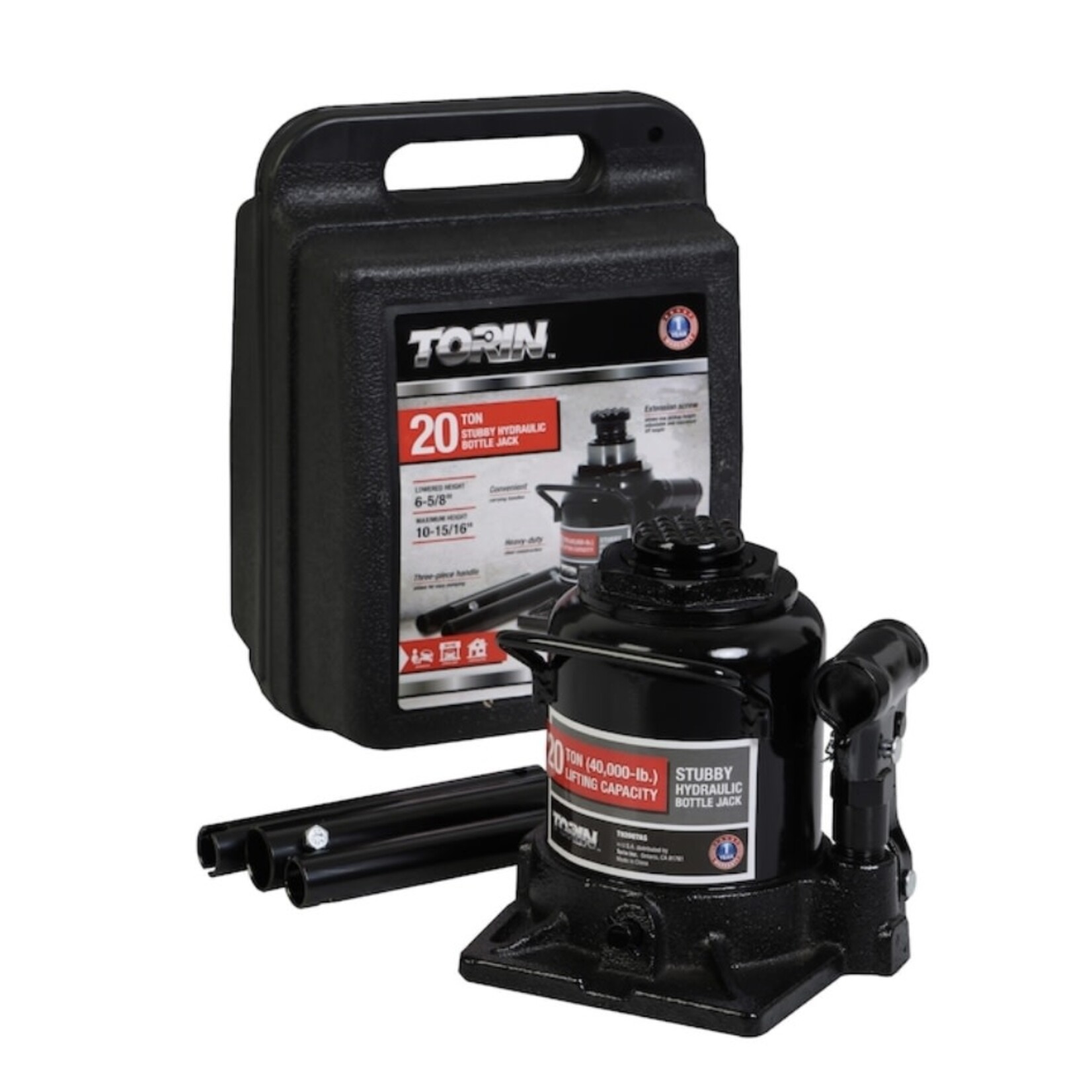 Discount Central Torin T92007AS 20 Ton Stubby Bottle Jack w BM CS