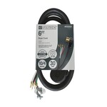 Discount Central Utility Tech Dryer Power Cord, 6ft/4Prong, Black