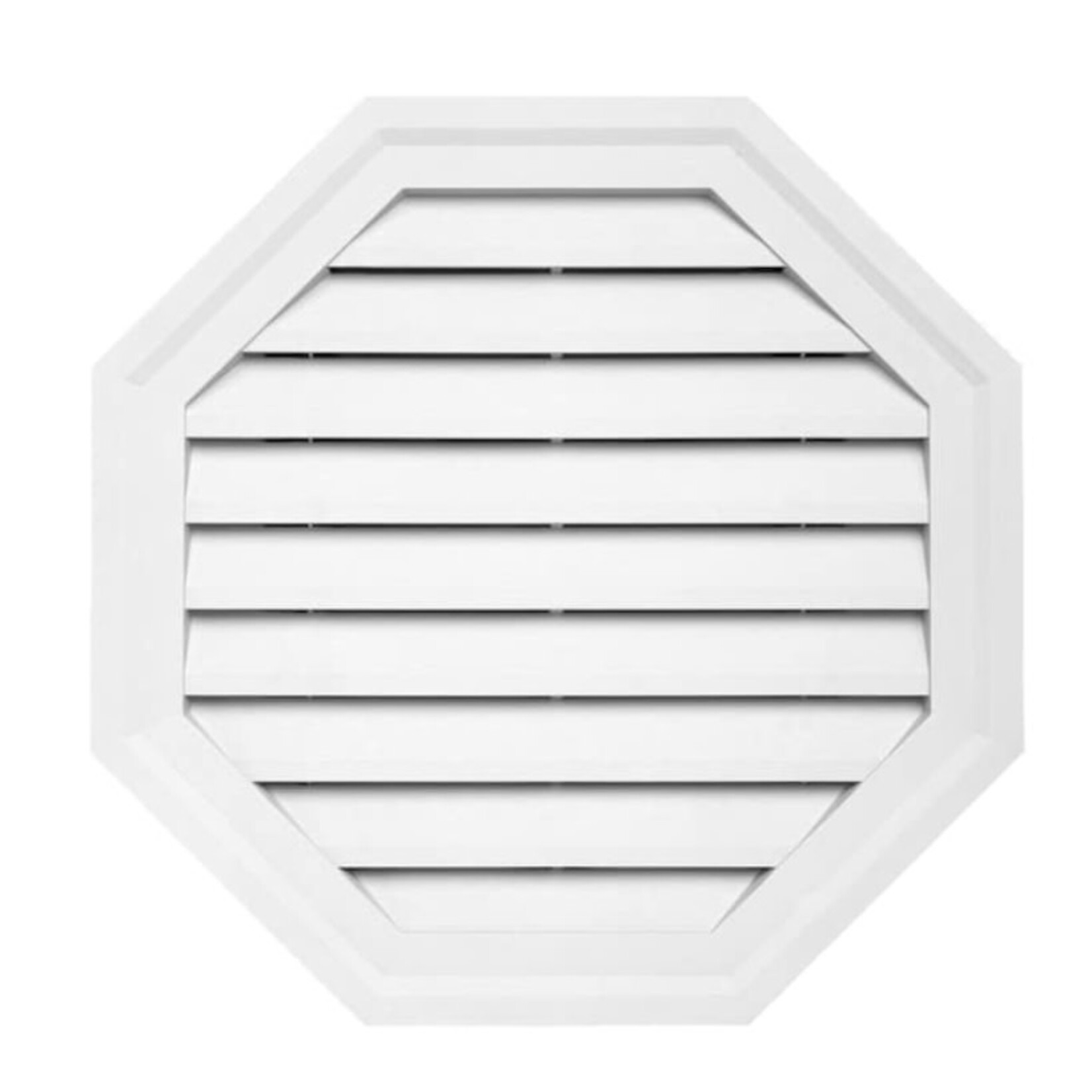 Discount Central PLYGEM Octagon Vinyl Gable Louver Vent, 10.5x15”