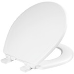 Discount Central Wood White Round Soft Close Toilet seat
