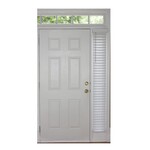 Discount Central A+R Faux Wood Cordless Horizontal Blind, 9x72”