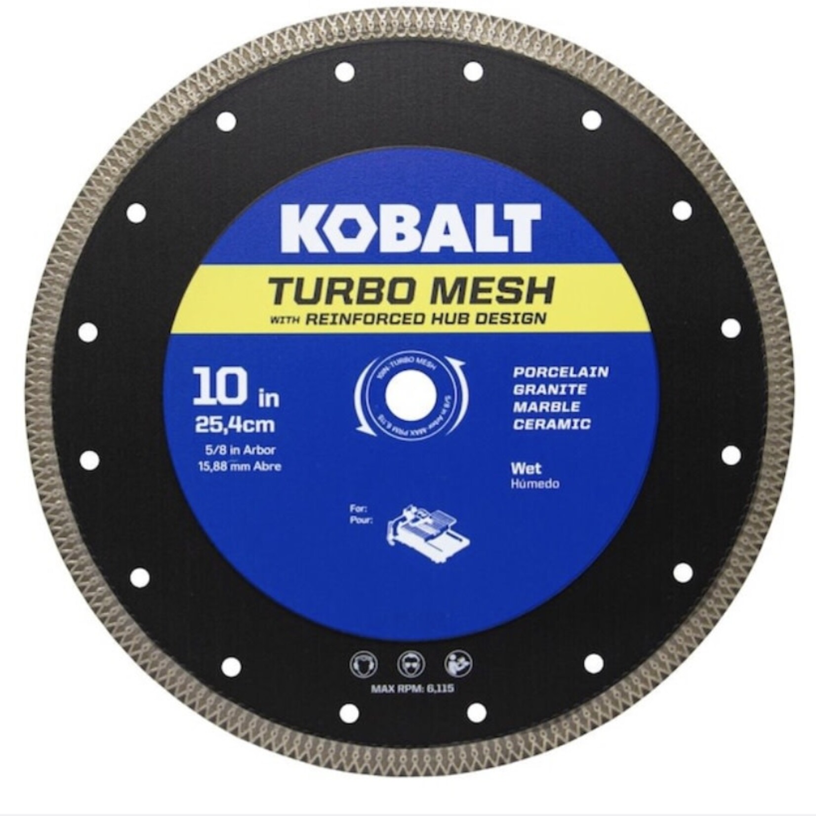 Discount Central Kobalt 10” diamond tile blade