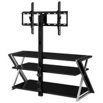 Discount Central 3-in-1 TV Stand, Black