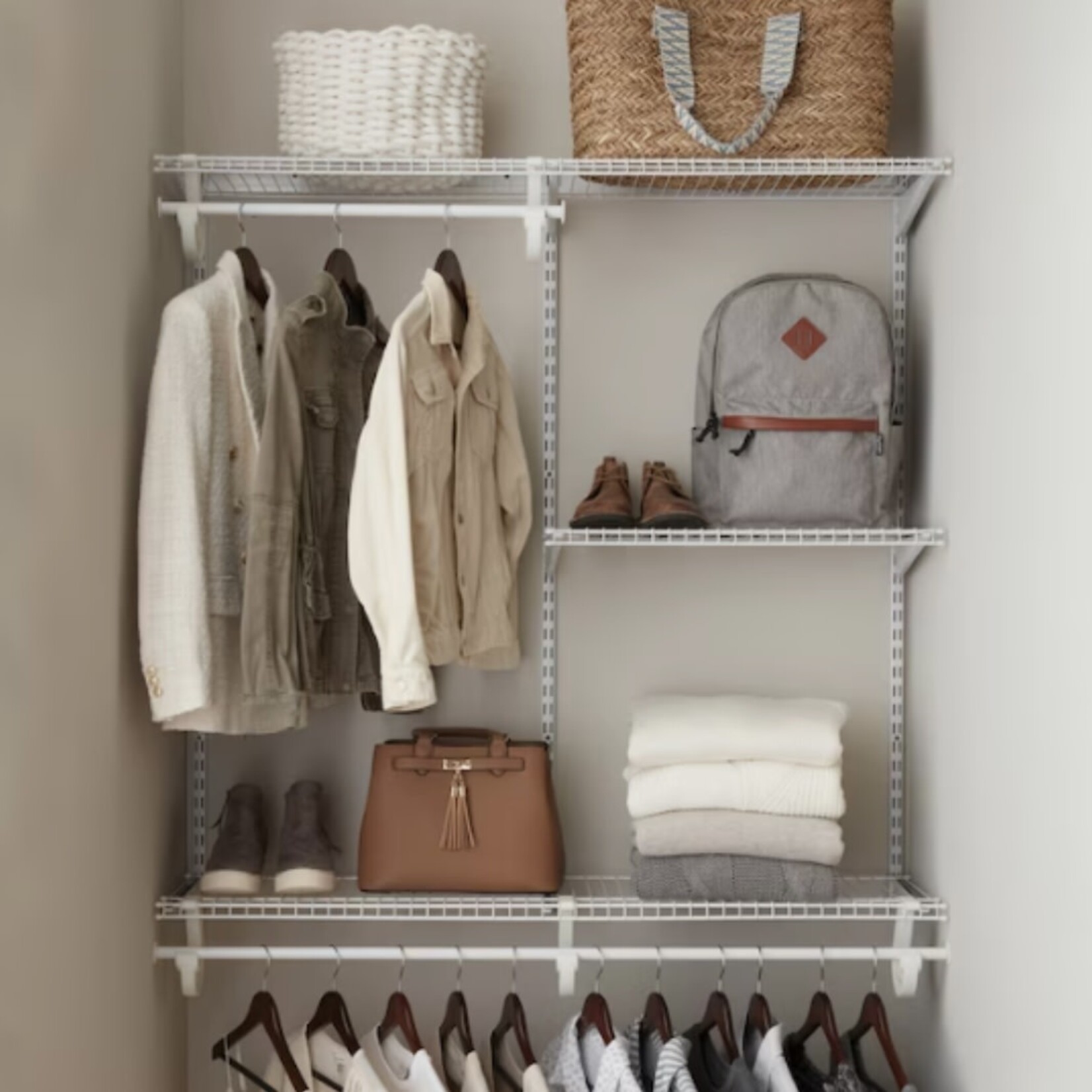 Discount Central White Wire Closet Kit