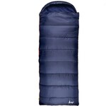 Discount Central 30-Degree Hooded Sleeping Bag, Blue, 35x88