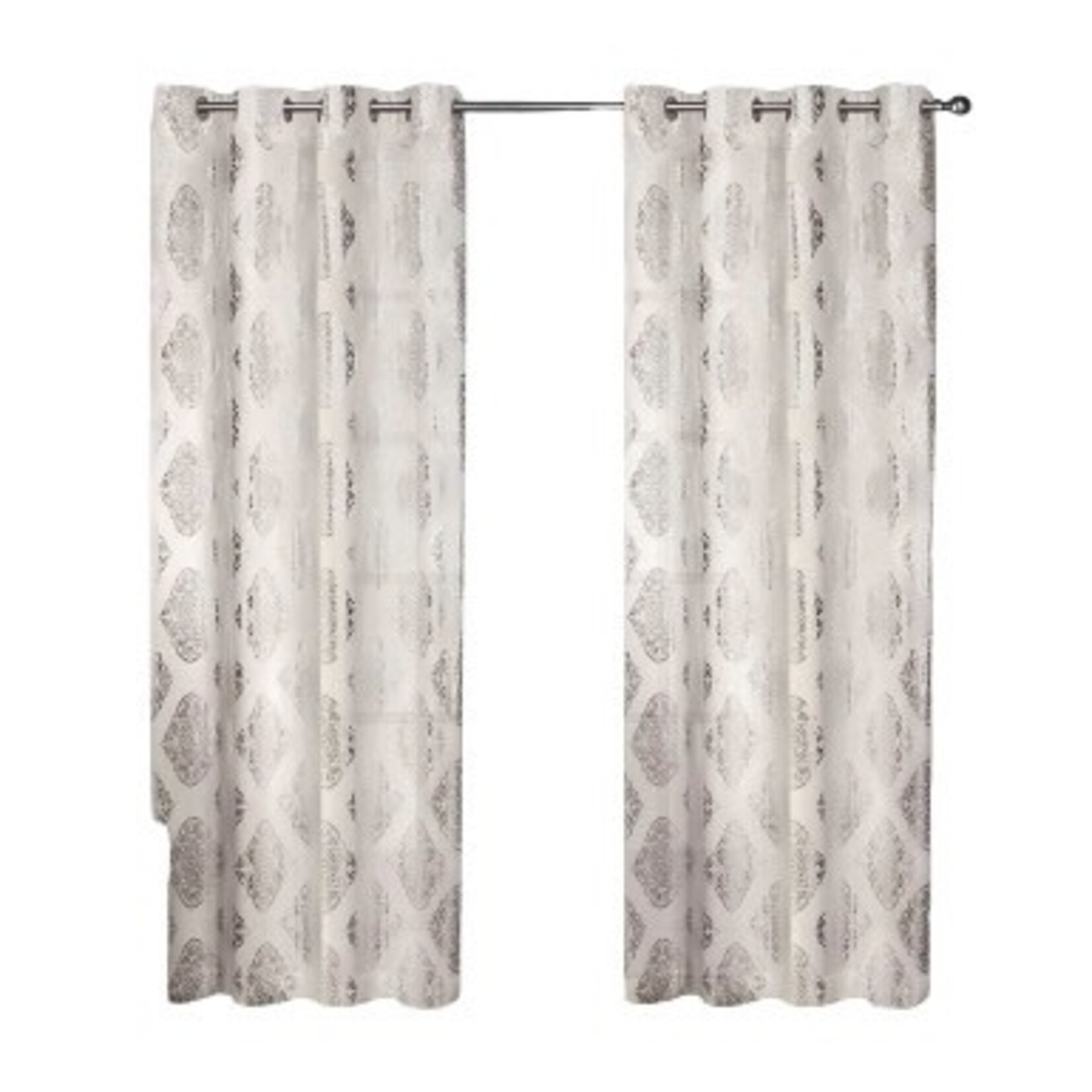 Discount Central Exclusive Home Curtains - 54x96, Off-white, 2 Piece