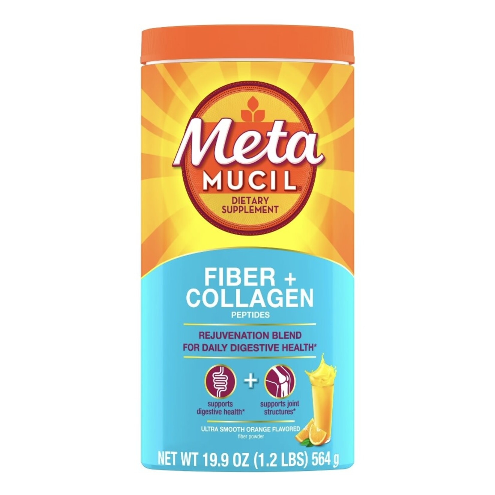 Discount Central Metamucil Fiber + Collagen Psyllium Husk Fiber Supplement