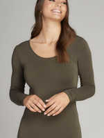 C'est moi Scoop neck long sleeve top