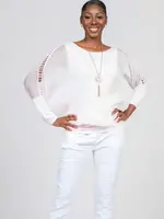 Bella Amore Silky ladder sleeve top
