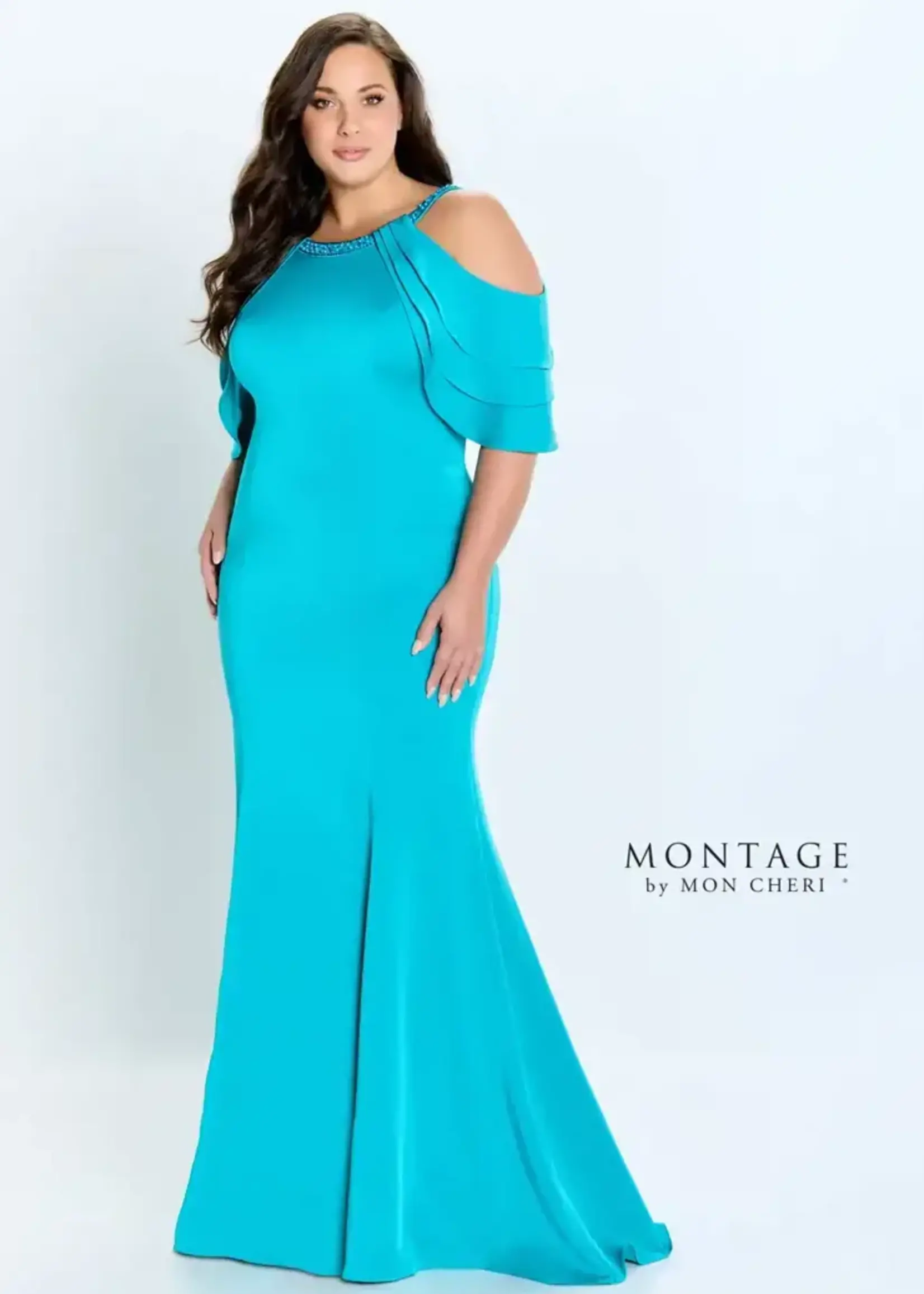 Montage Cold shoulder gown