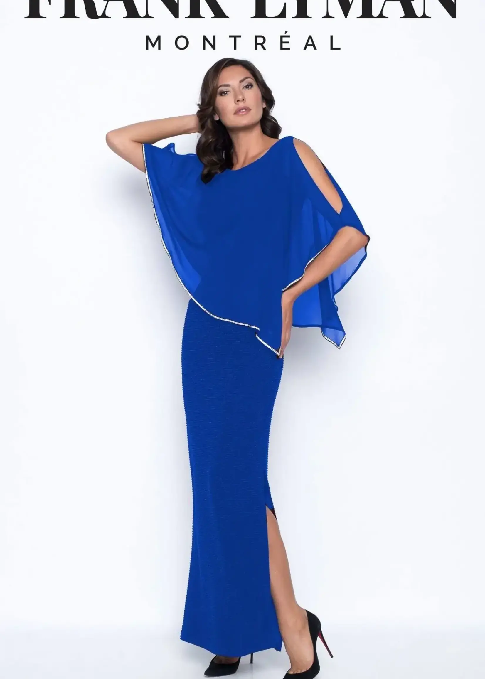 Frank Lyman Chiffon overlay gown