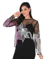 Frank Lyman Mesh sequin detail