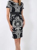 Frank Lyman Patterned belted dress