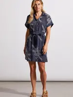 Tribal Embroidered button- up dress