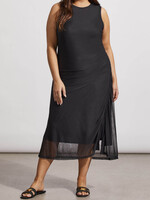 Tribal Plus sheer overlay dress