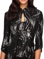 Alex evening Fireworks sequin twin set