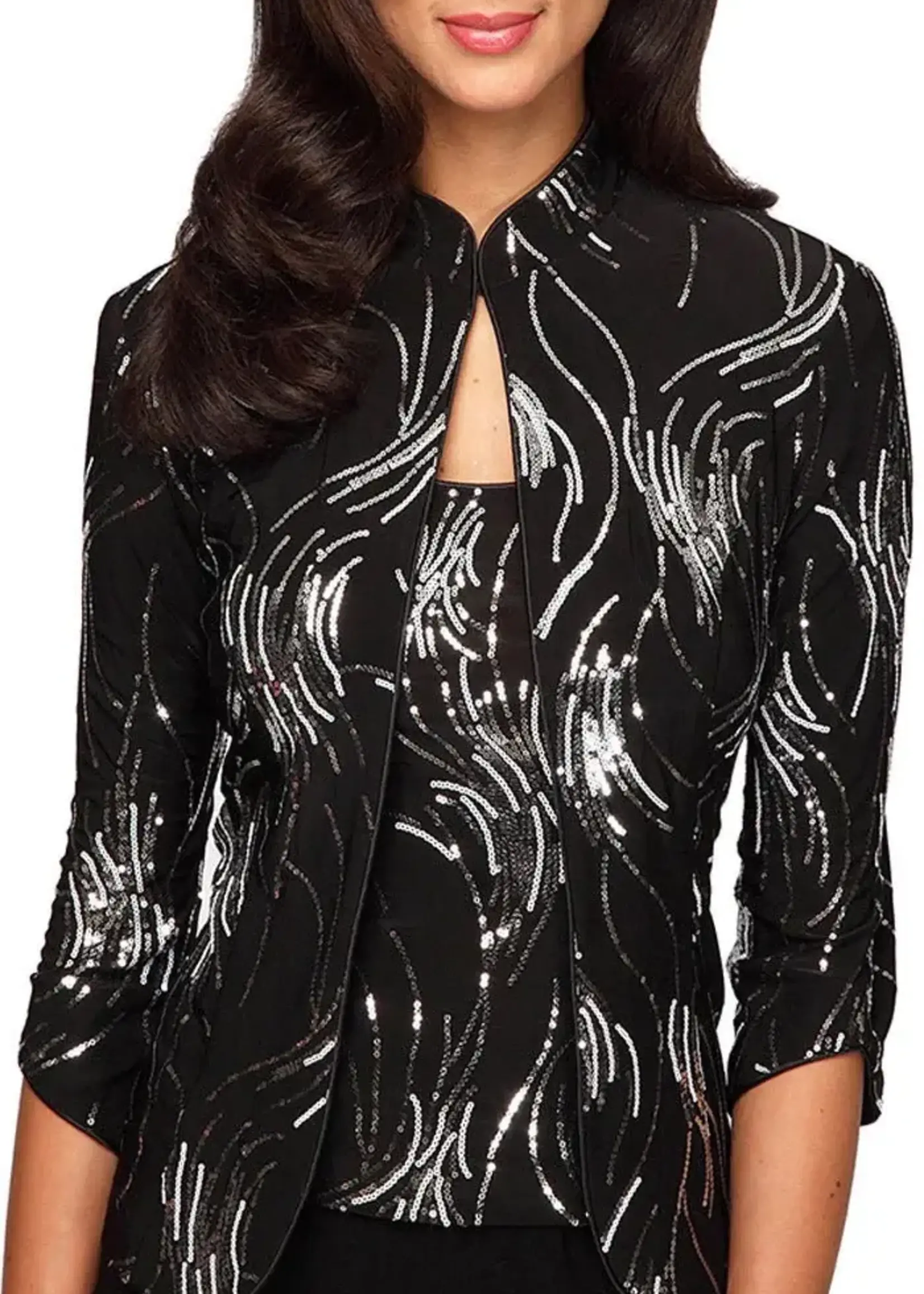 Alex evening Fireworks sequin twin set